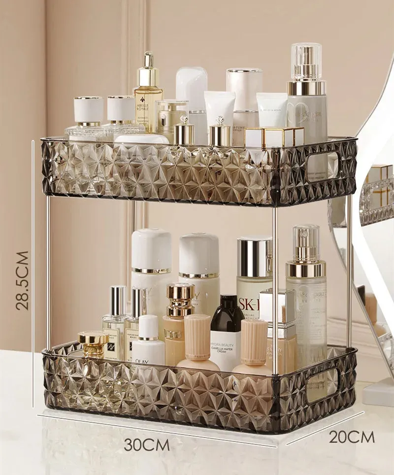 SINOTAO  -  Acrylic Storage Organizer Shelf Of Bathroom Home Kitchen Makeup Skincare Shampoo Lipstick Tabletop Holder Cosmetic Desk Rack