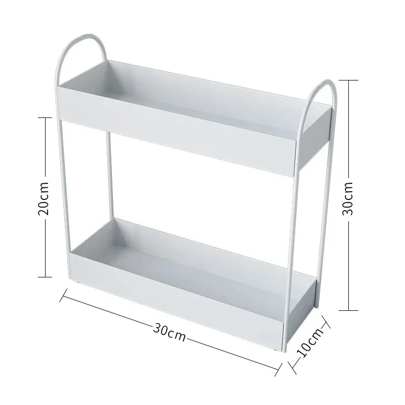 SINOTAO  -  Bathroom Storage Rack Large Capacity Double Iron Art Nordic Bathroom Rack Lipstick Perfume Storage Rack Cosmetics Storage Rack