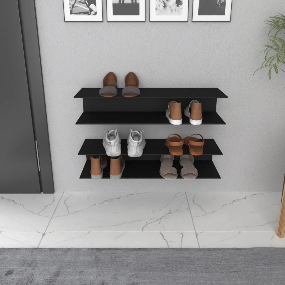 Wall Mounted Horizontal Shoe Rack