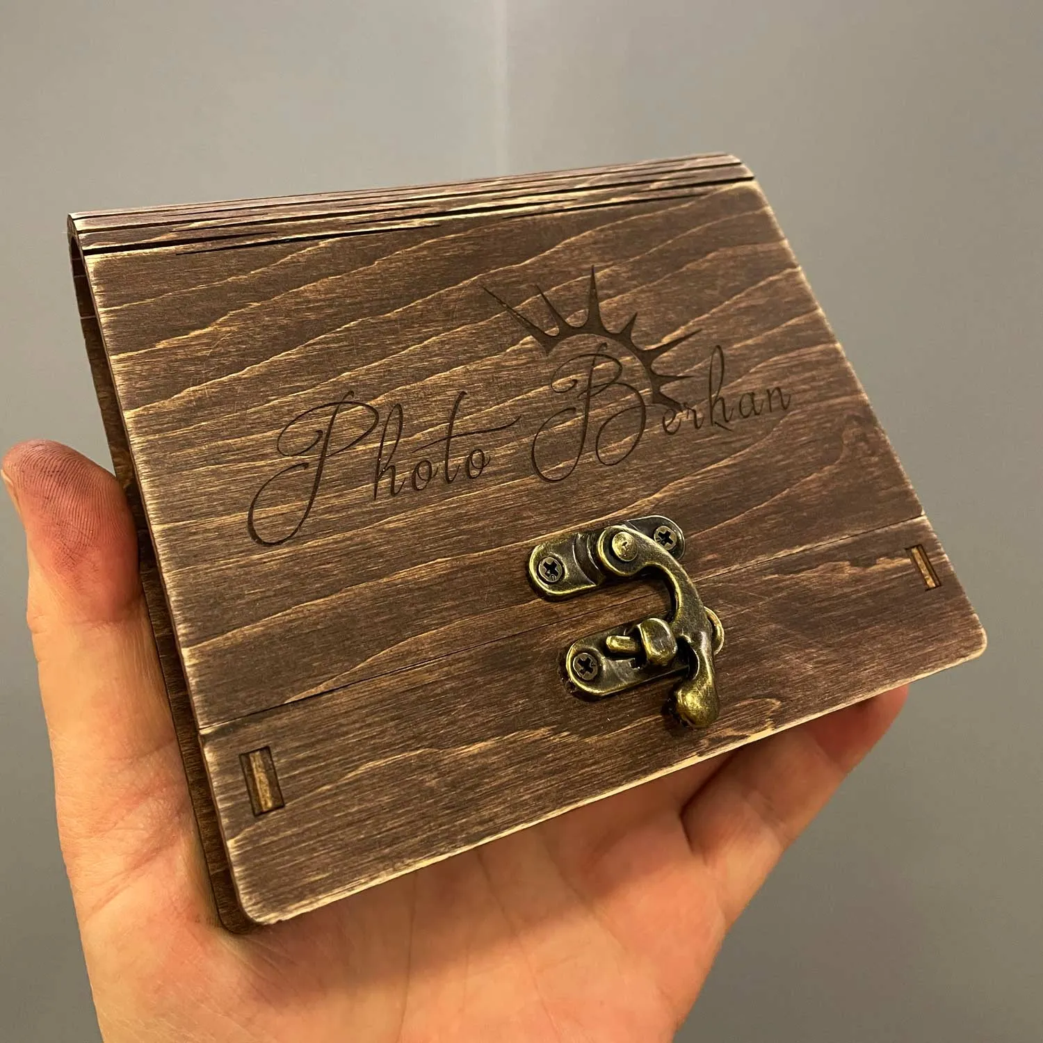 Wooden Personalized Gift Box for Portable External Hard Drive