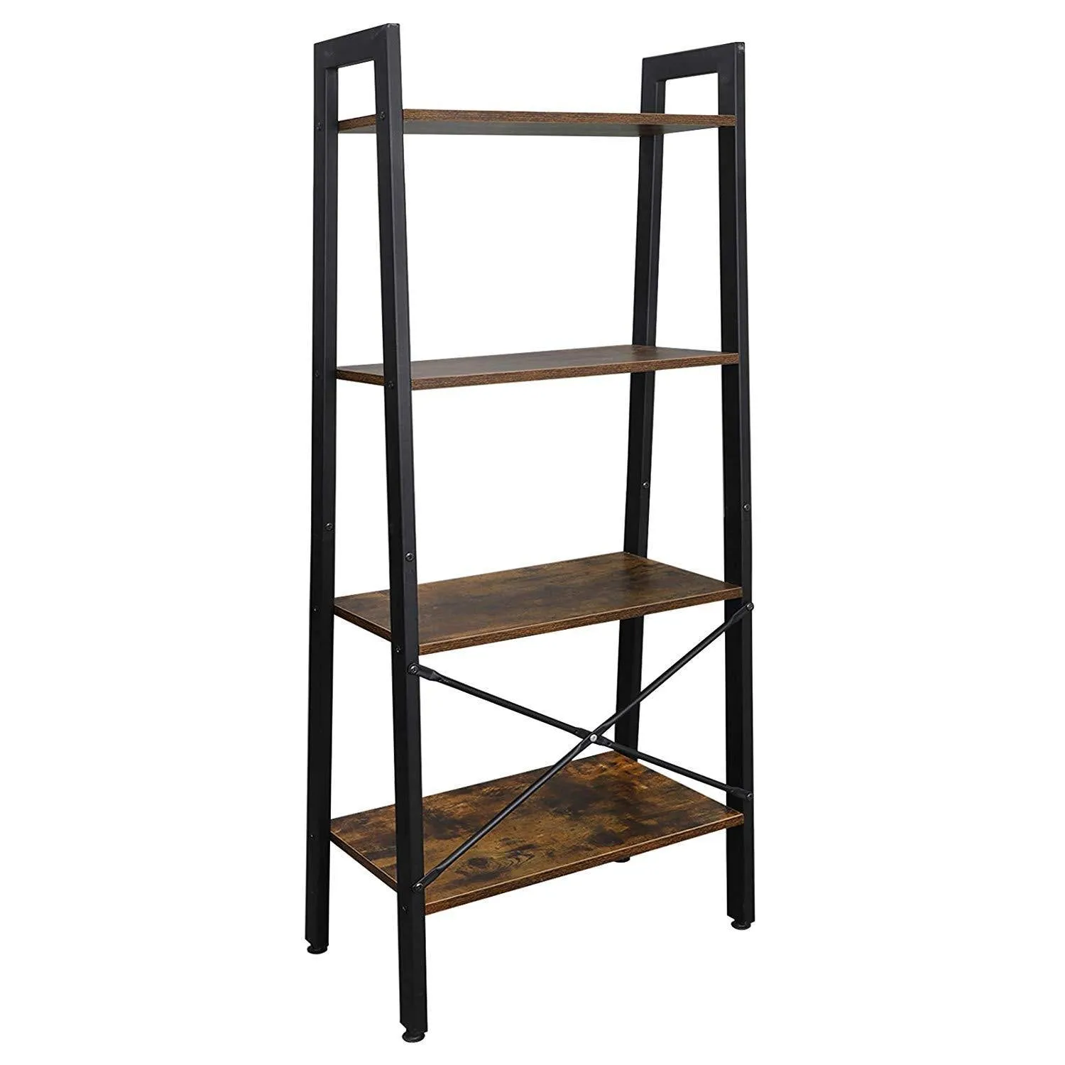 ZENY™ 4-Tier Bookshelf, Ladder Bookcase, Multifunctional Ladder-Shaped Plant Stand Rack