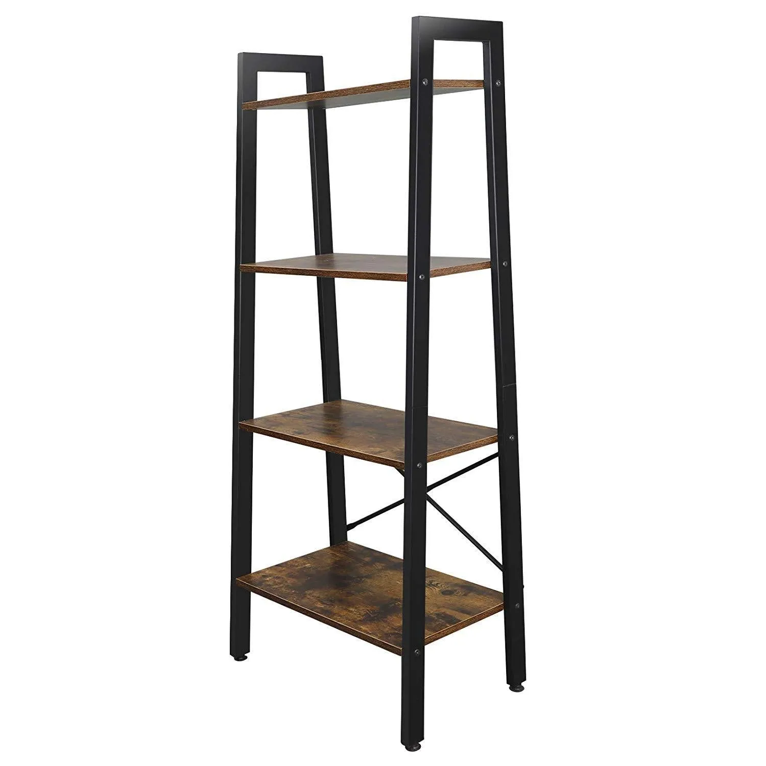 ZENY™ 4-Tier Bookshelf, Ladder Bookcase, Multifunctional Ladder-Shaped Plant Stand Rack